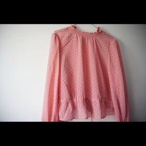 2 for 1,,fuzzy sweater and chiffon shirt